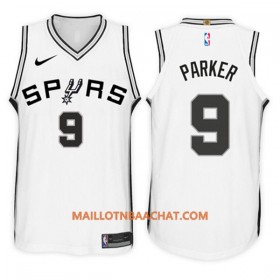 Maillot NBA San Antonio Spurs Tony Parker 9 Nike 2017-18 Blanc Swingman - Homme